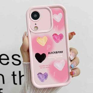 For iPhone XR Diamond Sand TPU Full Coverage Phone Case(JGS19 Pink)