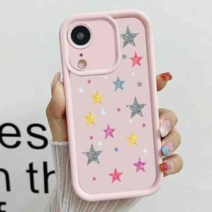 For iPhone XR Diamond Sand TPU Full Coverage Phone Case(JGS20 Pink)