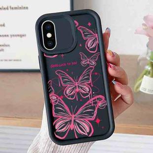 For iPhone XS Max Diamond Sand TPU Full Coverage Phone Case(JGS22 Black)