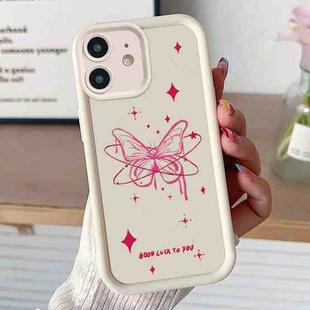 For iPhone 11 Diamond Sand TPU Full Coverage Phone Case(JGS21 White)