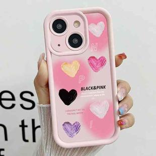 For iPhone 13 Diamond Sand TPU Full Coverage Phone Case(JGS19 Pink)