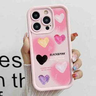 For iPhone 13 Pro Diamond Sand TPU Full Coverage Phone Case(JGS19 Pink)