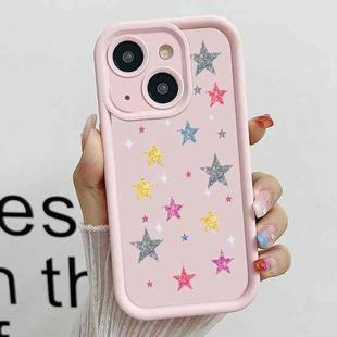 For iPhone 14 Diamond Sand TPU Full Coverage Phone Case(JGS20 Pink)