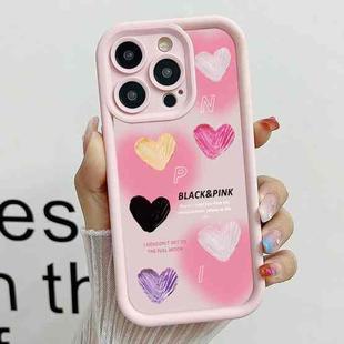 For iPhone 14 Pro Diamond Sand TPU Full Coverage Phone Case(JGS19 Pink)