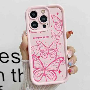 For iPhone 14 Pro Diamond Sand TPU Full Coverage Phone Case(JGS22 Pink)