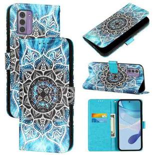 For Nokia G42 / G310 Colored Drawing Pattern Plain Weave Leather Phone Case(Undersea Mandala)