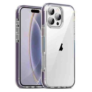 For iPhone 16 Pro TPE Airbag TPU+ PC Full Coverage Phone Case(Purple)