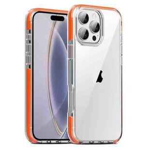 For iPhone 16 Pro Max TPE Airbag TPU+ PC Full Coverage Phone Case(Orange)