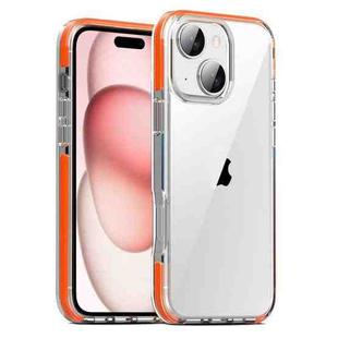 For iPhone 15 TPE Airbag TPU+ PC Full Coverage Phone Case(Orange)