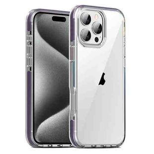 For iPhone 15 Pro TPE Airbag TPU+ PC Full Coverage Phone Case(Purple)