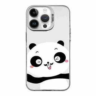 For iPhone 15 Pro Max Cartoon Panda TPU Hybrid PC Phone Case(Wink Panda)