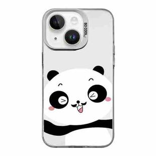 For iPhone 14 Plus Cartoon Panda TPU Hybrid PC Phone Case(Wink Panda)