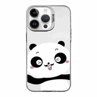 For iPhone 13 Pro Cartoon Panda TPU Hybrid PC Phone Case(Wink Panda)