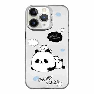 For iPhone 11 Pro Cartoon Panda TPU Hybrid PC Phone Case(Sleep Panda)