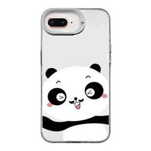 For iPhone 8 Plus / 7 Plus Cartoon Panda TPU Hybrid PC Phone Case(Wink Panda)