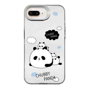 For iPhone 8 Plus / 7 Plus Cartoon Panda TPU Hybrid PC Phone Case(Sleep Panda)