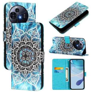 For TCL 50 Pro NxtPaper Colored Drawing Pattern Plain Weave Leather Phone Case(Undersea Mandala)