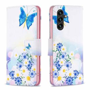 For Samsung Galaxy A16 Colored Drawing Pattern Leather Phone Case(Butterfly Love)