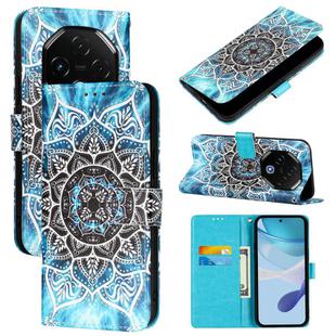 For UMIDIGI G100 Pro Colored Drawing Pattern Plain Weave Leather Phone Case(Undersea Mandala)