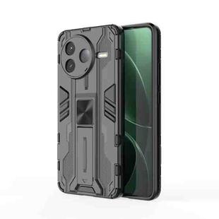 For Redmi K80 Supersonic PC + TPU Holder Phone Case(Black)