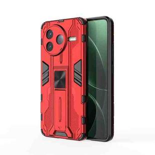 For Redmi K80 Supersonic PC + TPU Holder Phone Case(Red)