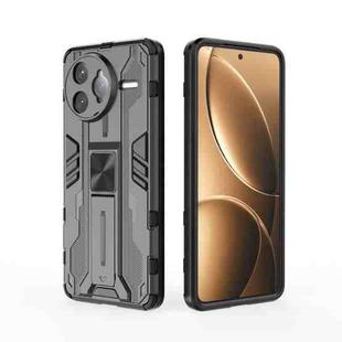 For Redmi K80 Pro Supersonic PC + TPU Holder Phone Case(Black)