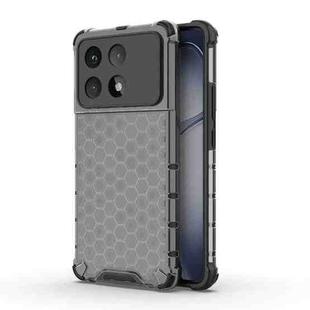 For Redmi K70 Ultra 5G Global Honeycomb Shockproof Phone Case(Black)