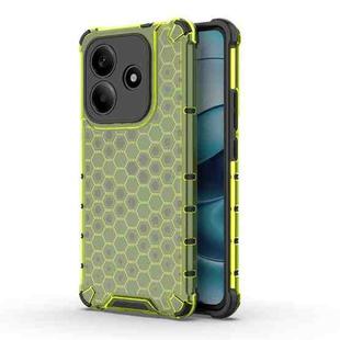 For Redmi Note 14 5G Honeycomb Shockproof Phone Case(Green)