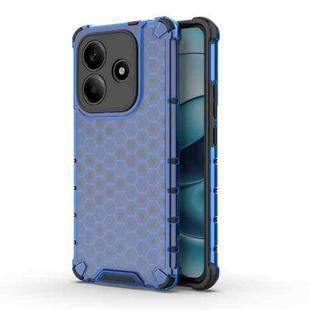 For Redmi Note 14 5G Honeycomb Shockproof Phone Case(Blue)