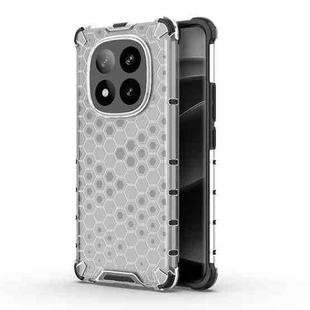 For Redmi Note 14 Pro+ 5G Honeycomb Shockproof Phone Case(White)