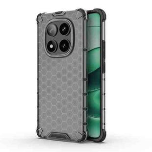 For Redmi Note 14 Pro 5G Honeycomb Shockproof Phone Case(Black)