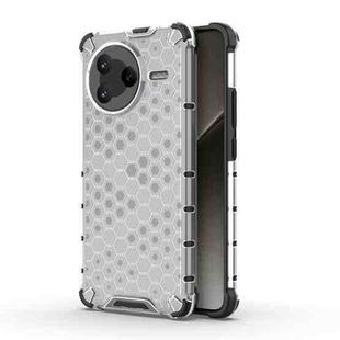 For Redmi K80 Honeycomb Shockproof Phone Case(White)