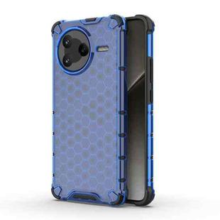 For Redmi K80 Honeycomb Shockproof Phone Case(Blue)