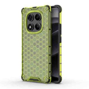 For Redmi Note 14 Pro 4G Honeycomb Shockproof Phone Case(Green)