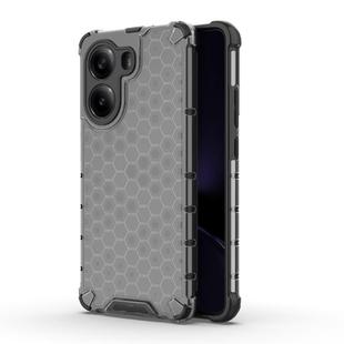 For Redmi Turbo 4 5G Honeycomb Shockproof Phone Case(Black)