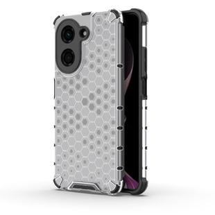 For Redmi A5 4G 171.7mm / Poco C71 Honeycomb Shockproof Phone Case(White)