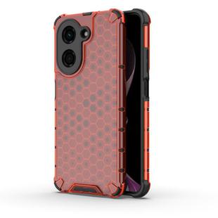 For Redmi A5 4G 171.7mm / Poco C71 Honeycomb Shockproof Phone Case(Red)