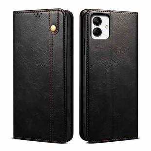 For Samsung Galaxy A06 5G Oil Wax Crazy Horse Texture Leather Phone Case(Black)