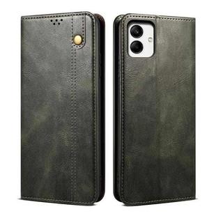 For Samsung Galaxy A06 5G Oil Wax Crazy Horse Texture Leather Phone Case(Green)