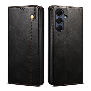 For Samsung Galaxy A17 5G Oil Wax Crazy Horse Texture Leather Phone Case(Black)