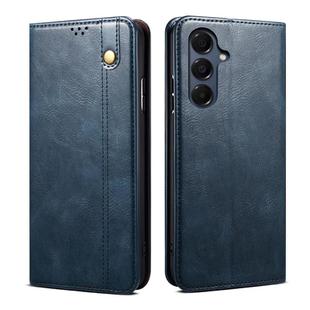 For Samsung Galaxy A17 5G Oil Wax Crazy Horse Texture Leather Phone Case(Blue)