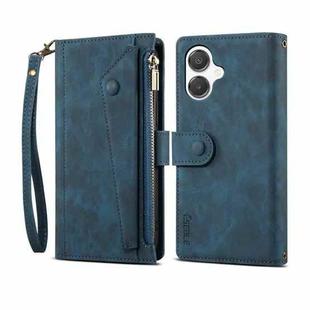 For Samsung Galaxy A06 5G ESEBLE Retro Frosted RFID Flip Leather Phone Case(Dark Green)