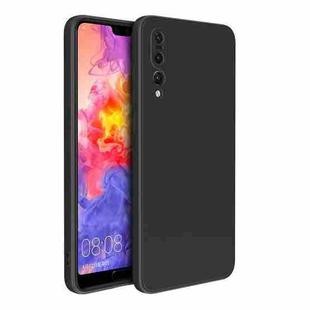 For Huawei P20 Pro Magic Cube Liquid Silicone Shockproof Full Coverage Protective Case(Black)