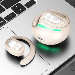 I19 Mechanical Planet Ear-Mounted Wireless Bluetooth Earphone(Beige)