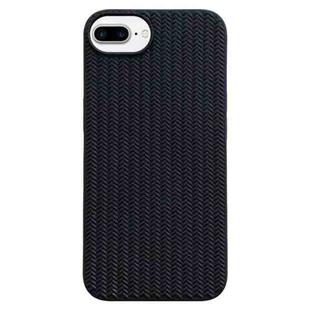 For iPhone 8 Plus / 7 Plus Weave Texture TPU Phone Case(Black)