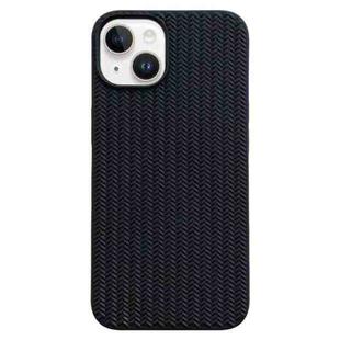 For iPhone 14 Weave Texture TPU Phone Case(Black)