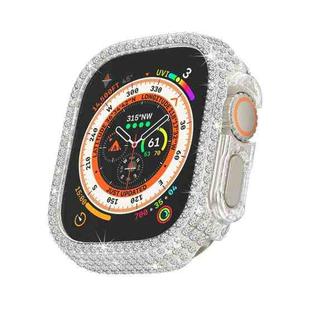 For Apple Watch Ultra / Ultra 2 49mm Hollowed Diamond PC Watch Case(Transparent)