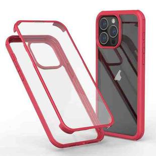 For iPhone 16 Pro Double-sided Plastic Glass Phone Protective Case(Red)