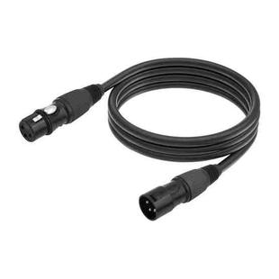 JC1015 XLR 3pin Male to Female Audio Cable, Length:1m(Black)