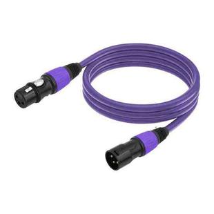 JC1015 XLR 3pin Male to Female Audio Cable, Length:1m(Purple)